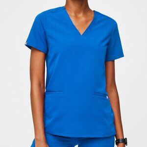 ✨ FIGS Casma™ 3-Pocket Scrub Top Royal Blue Size Medium ✨
